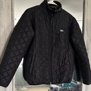 Salty Crew Black Quilted Puffer Jacket